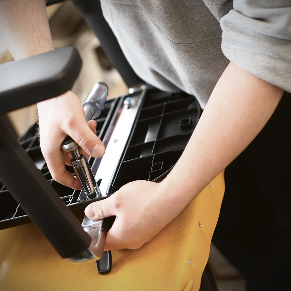 bild zur endmontage von Bürostuhl made in germany lento deutscher Bürostuhl Hersteller