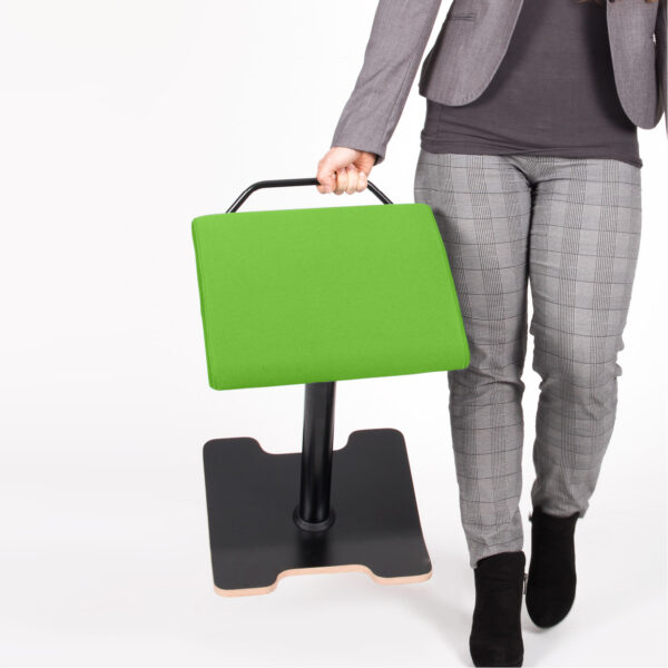 lento sella activa Sitz- Stehhilfe ergonomischer Stehstuhl mit Bodenwippe grün