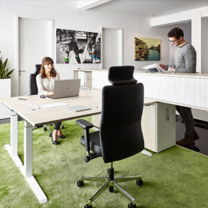 lento ergonomischer Arbeitsplatz im sitzen und im stehen