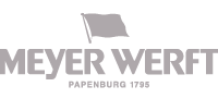 Logo der Meyer Werft aus Papenburg an der Ems in Niedersachsen
